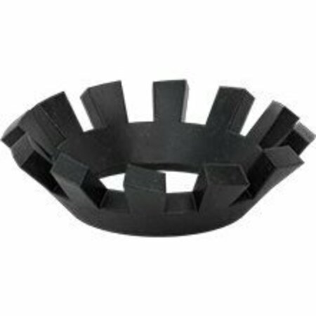 BSC PREFERRED Countersunk External-Tooth Lock Washer Black-Oxide for Number 6 Screw 0.140 ID 0.289 OD, 25PK 90069A212